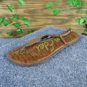 Sam Edelman Women's Gigi Thong Brown‎ Leather Sz 10 Medium Used 2025